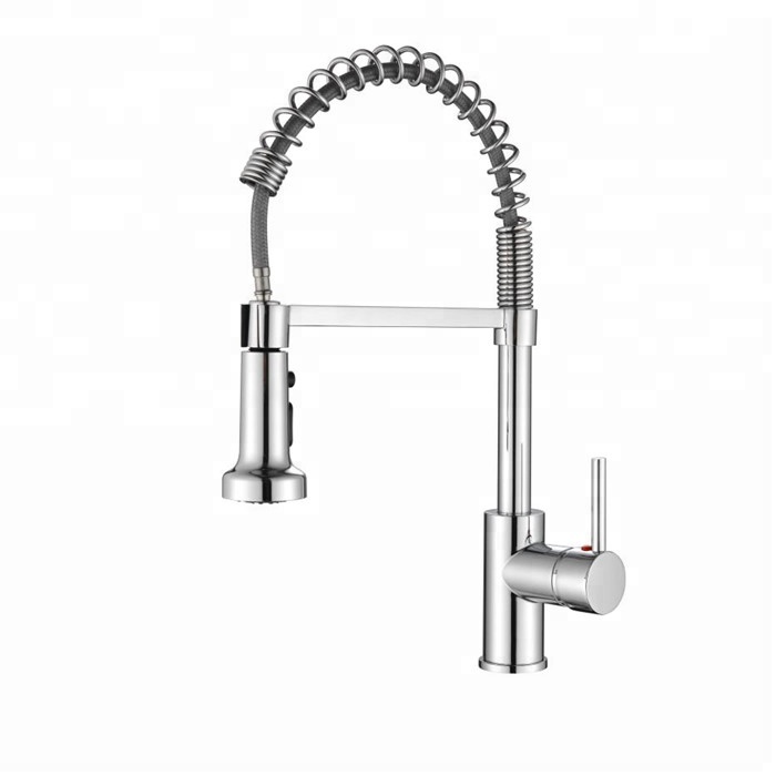 Kitchen Faucet With Cold And Hot Water Pipes